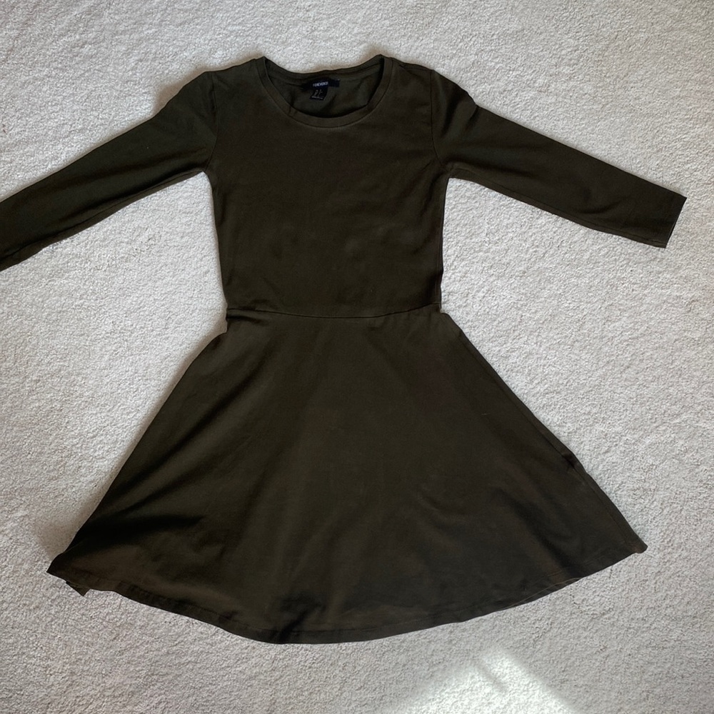 Forever 21,olive green dress size Extra Small